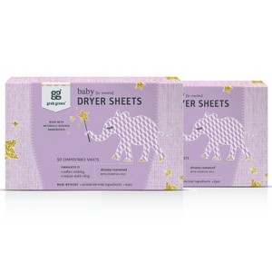 Grab Green Baby Dryer Sheets, Dreamy Rosewood Scent - 1 of 4
