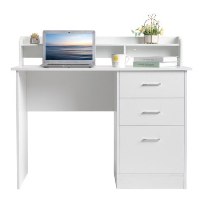 Karl Home 43.31 inch W Rectangle Computer Desk with Hutch