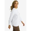 Jessica London Women's Plus Size Button-Front Chest Pocket Blouse - 4 of 4