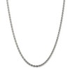 Black Bow Jewelry 3mm Sterling Silver Solid Rope Chain Necklace - image 3 of 4