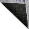 Purple Lavender And Artichoke Green Floral Washable Indoor Outdoor Area Rug - 4 of 4