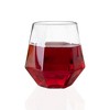 Smarty Had A Party 12 oz. Clear Hexagonal Stemless Plastic Wine Goblets - 32 pcs - 4 of 4