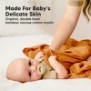 KeaBabies 4pk Muslin Swaddle Blankets for Baby Boys, Girls - Organic Baby Blankets, Nursing Swaddles for Newborns - 4 of 4