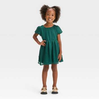 Toddler Girls' Casual Dress - Cat & Jack™ Green