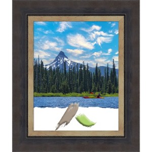 Amanti Art Hammered Charcoal Tan Wood Picture Frame - 1 of 4