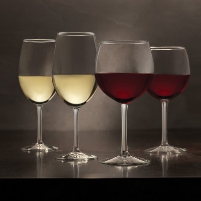 Libbey Vineyard Reserve 12-Piece Clear Wine Glass Set for Red and White Wines