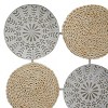 Metal Plate Carved Designs Wall Decor Gray - The Novogratz - 3 of 4