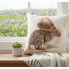 Faux Fur Bunny Accent Pillow Cover – 18x18 inch by Manual Woodworkers and Weavers - 2 of 3
