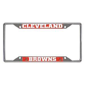NFL Cleveland Browns Stainless Steel License Plate Frame - 1 of 3