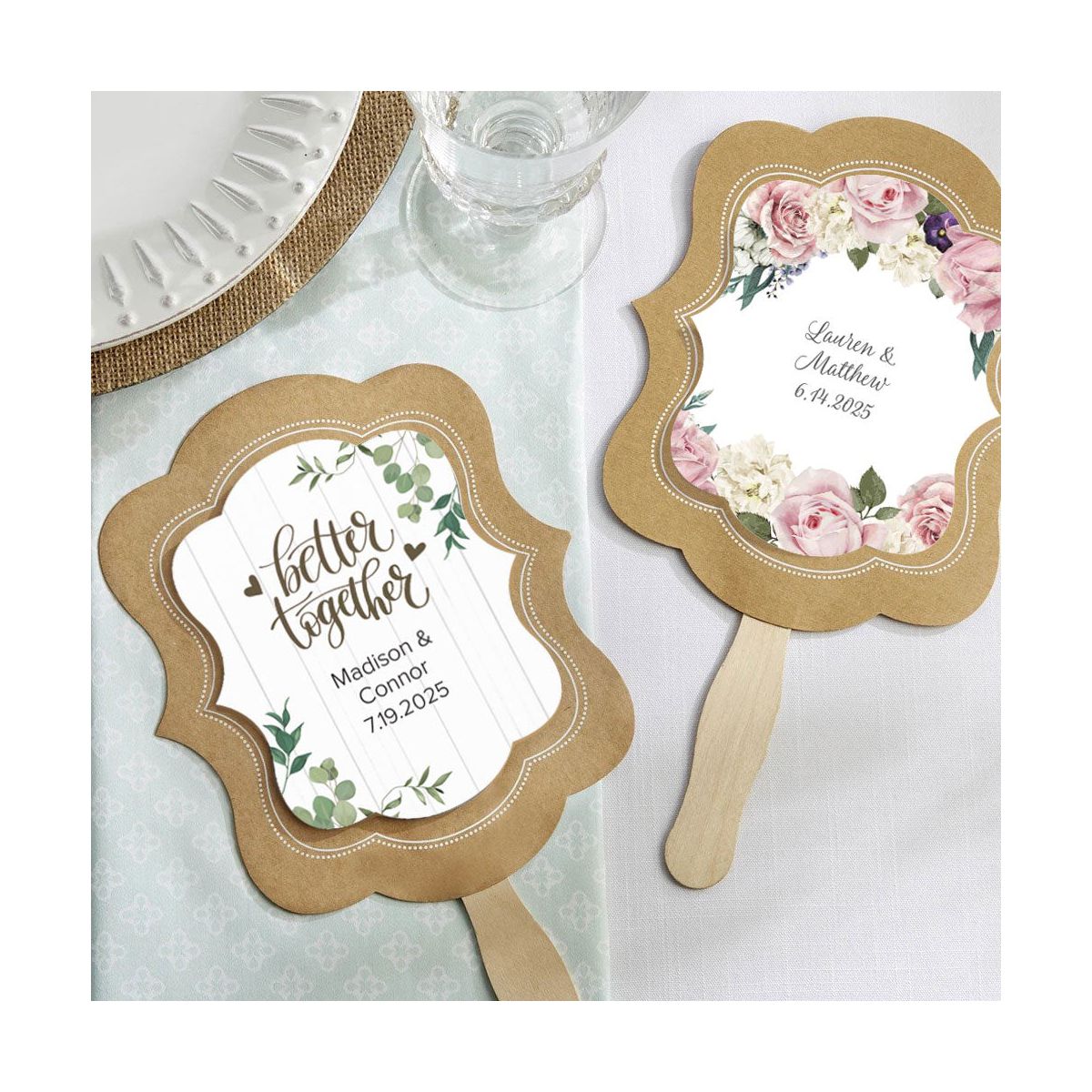 Kate Aspen Kraft Hand Fan (Set of 20) | 28258NA - thumbnail 5