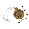 James Madison University Dukes Mini Small Tiny Wood Christmas Tree Holiday Ornament - 4 of 4