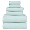 Hastings Home Zero-Twist Cotton Towel Set - Seafoam, 6-pc - 3 of 4