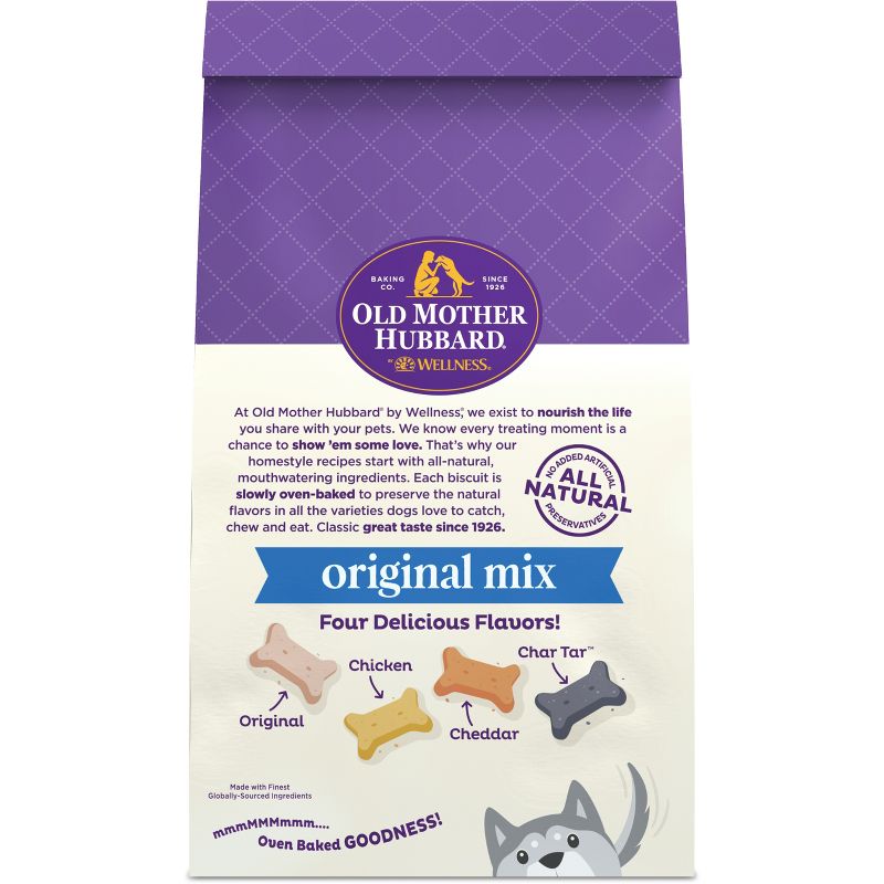 Old Mother Hubbard by Wellness Classic Crunchy Original Assortment Biscuits Small Oven Baked with Carrot, Apple, Cheese and Chicken Flavor Dog Treats, 3 of 9