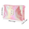 Unique Bargains Women's Letter B Makeup Bag Pink 1 Pc - 3 of 3