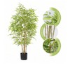 4FT Artificial Bamboo Tree For Home Decor  Bamboo Tree Artificial With Real Trunk And Lifelike Leaves  Fake Bamboo Tree Faux Bamboo Plants In Pot For - 2 of 4
