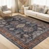 Washable Rugs for Living Room Distressed Office Carpet Low Pile Neutral Soft Nursery Carpet Vintage Oriental - 2 of 4