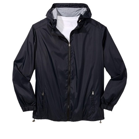 KingSize Jersey-Lined Windbreaker - XL, Black