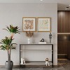39.4" Slim Sofa Table,2 Tier Narrow Console Table with Adjustable Shelf, Space-Saving Behind Couch Table for Living Room, Hallway, and Foyer, - 2 of 4