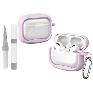 HTUTWOO Case for Airpods Pro/Pro2, Small Waist Macaron Color Earphone Protective Case with Keychain and Cleaning Kit, Shockproof Anti-Scratch - 1 of 4