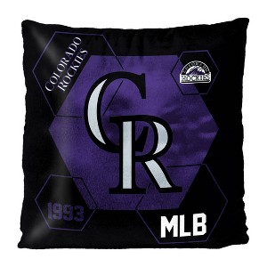 MLB Colorado Rockies Firm Density Connector Velvet Reverse Pillow - 1 of 3