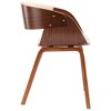 vidaXL Dining Chair Cream Bent Wood and Faux Leather - 4 of 4