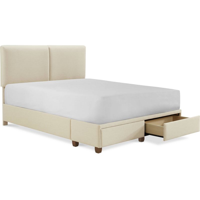 Maxwell Storage Bed with Adjustable Height Headboard - Finch, 3 of 17