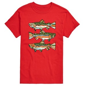 Men's - Instant Message - Northern Trout Short Sleeve Graphic T-Shirt - 1 of 4