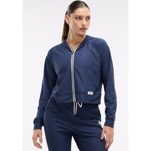 Peloton Women's Dreamblend Full Zip, Navy Blue - 1 of 4