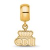 Black Bow Jewelry 14k Yellow Gold Plated Sterling Silver Old Dominion Monarchs NCAA Bead Charm - 2 of 4