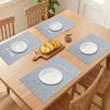 REGALWOVEN Farmhouse Placemats Set of 8 Plastic Placemats for Dining Table Decor Indoor Washable Kitchen Table Mat with Pattern - 3 of 4