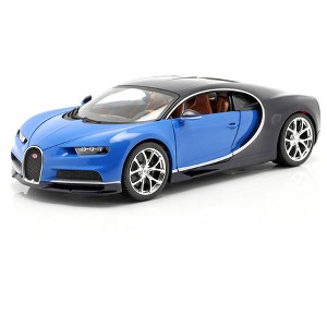 2016 Bugatti Chiron Blue 1/18 Diecast Model Car by Bburago - 1 of 4
