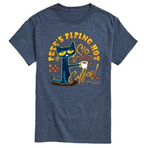 Men's - Pete the Cat - Piping Hot Coffee Short Sleeve Graphic T-Shirt - 1 of 4