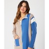 Women's Two Tone Stripe Detail Jacket - Angel Apparel - 3 of 4