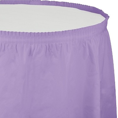 Luscious Lavender Purple Table Skirt