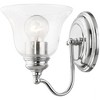 Livex Lighting Moreland 1 - Light Vanity in  Polished Chrome - 2 of 4