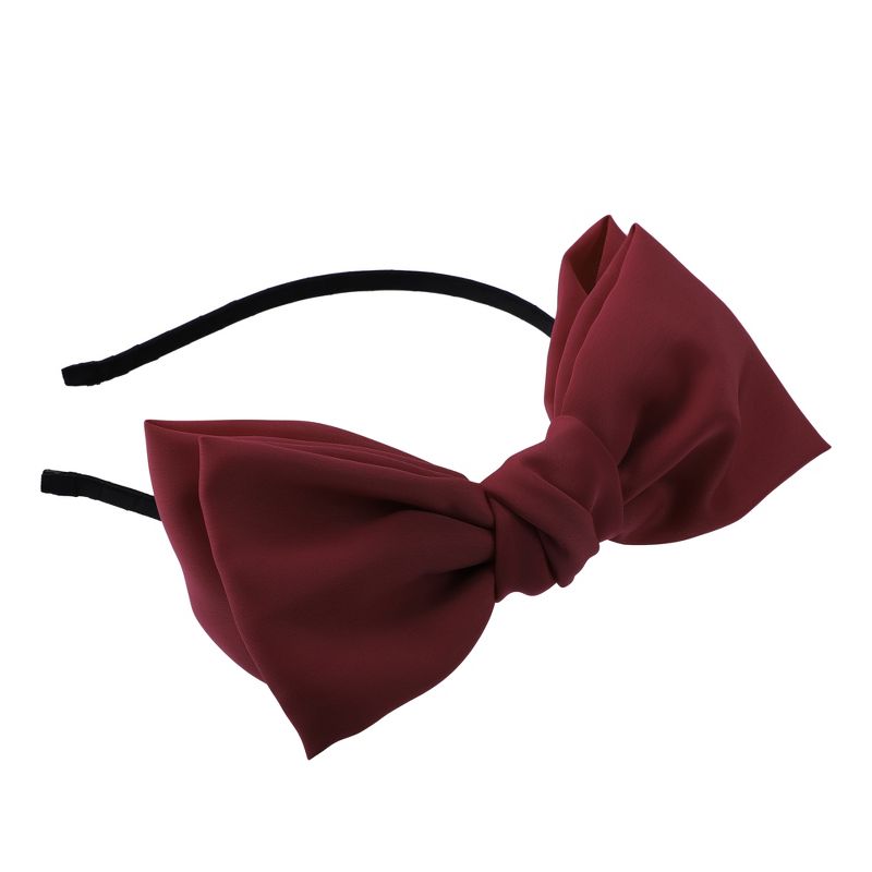 Unique Bargains Women's Fashion Satin Bow Knot Headband 0.31 Inch Wide 1 Pc, 5 of 7