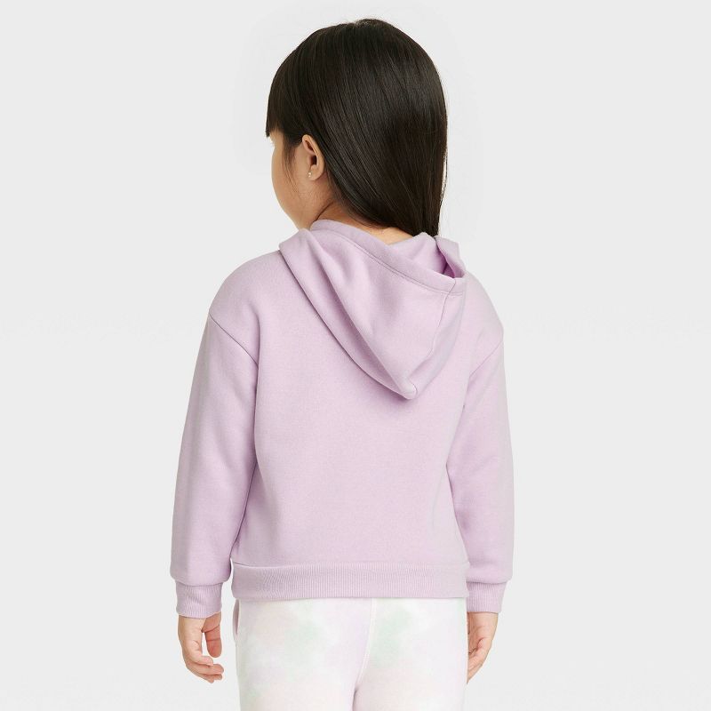 Grayson Mini Toddler Girls' Hoodie Sweatshirt - Purple, 2 of 8