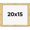 PosterPalooza | Minimalist Shadow Box Gold Picture Frame - UV Acrylic, Backing Board, Hanging Hardware - 2 of 4