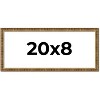 PosterPalooza | Panoramic Textured Gold Picture Frame - UV Acrylic, Foam Board Backing, Hanging Hardware - 3 of 4