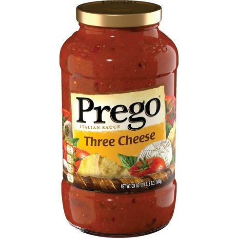 Prego Pasta Three Cheese Italian Sauce 24oz Target