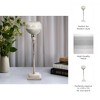Modern Metal Glass Stone Aluminum Pillar and Taper Holder Decorative Candle Stand Contemporary Single Accent Piece - 3 of 4