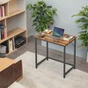 Industrial Style Computer Desk, Gaming Desk, Home Office Desk, Brown - 3 of 3