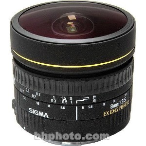 Sigma Fisheye 8mm f/3.5 EX DG Circular Fisheye Autofocus Lens for Canon EOS - 1 of 4