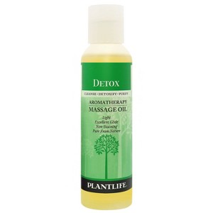 Plantlife Detox Massage Oil – Absorbs Deeply to Nourish the Mind & Body, Made with Pure Essential Oils in California (4 oz) - 1 of 3