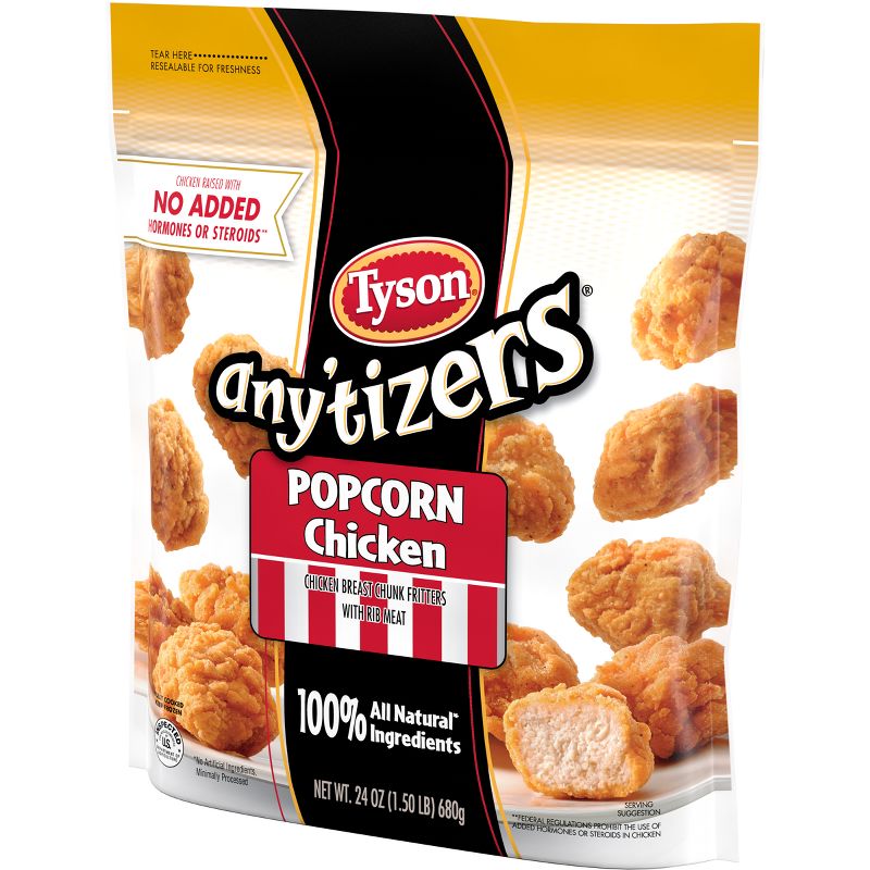 Tyson Any&#39;tizers Frozen All Natural Popcorn Chicken - 24oz, 5 of 7
