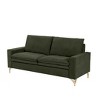 DOMETOUR Upholstered 2-Seater Love Seats Couch for Bedroom Apartment Home Office - 4 of 4
