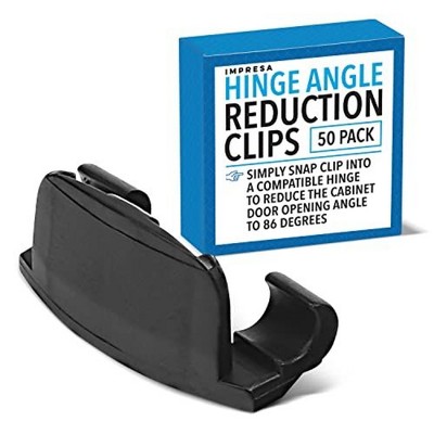 Impresa [50 Pack] Cabinet Restrictor Clips for Blum 70T3553 Hinge Blumotion Soft-Close - Invisible Cabinet Door Restraint