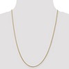 Black Bow Jewelry 1.5mm 14k Yellow Gold Hollow Wheat Chain Necklace - 2 of 4