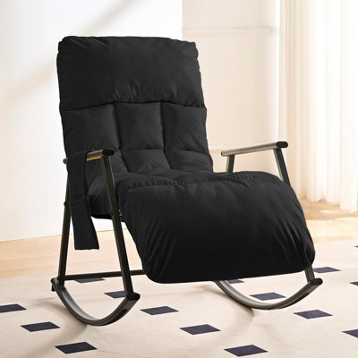 Mjkone Adjustable Rocking Chair,Modern Lounge Nursery with Iron Frame