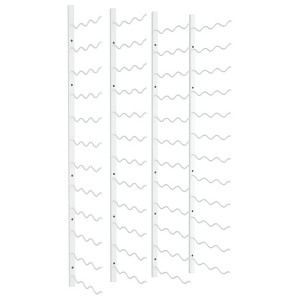vidaXL Wall Mounted Wine Rack for 36 Bottles 2 pcs White Iron - 1 of 4